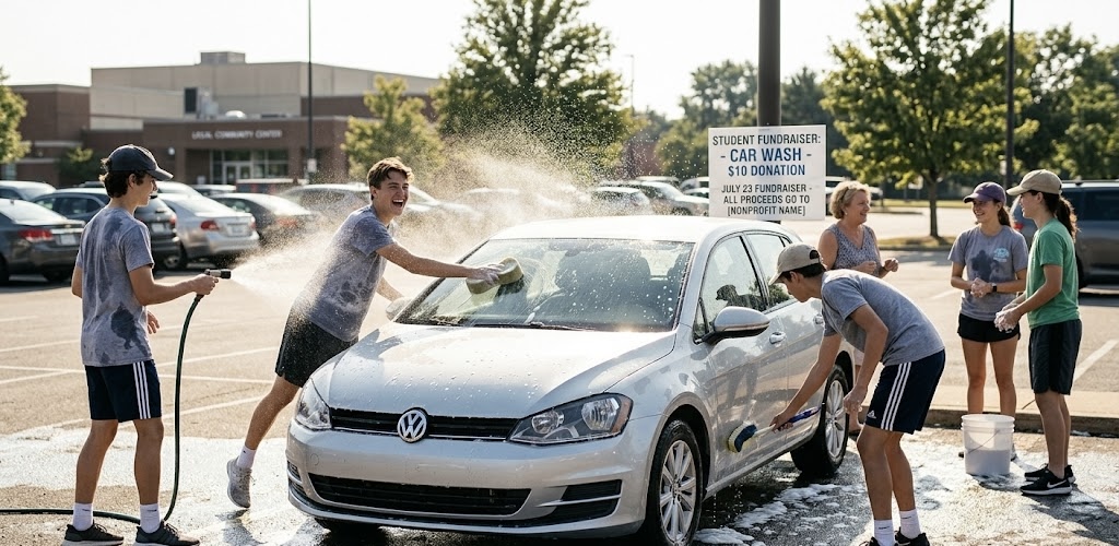 Student Fundraiser Detailing Event